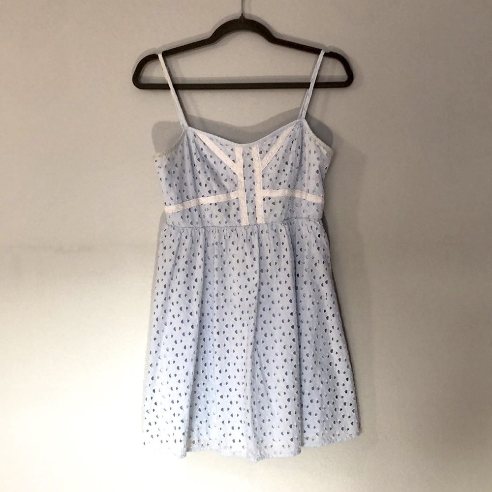 H&M | Geometric Eyelet Babydoll Sundress